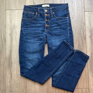 Madewell 9” High Rise Skinny Jeans - size 27 Tall